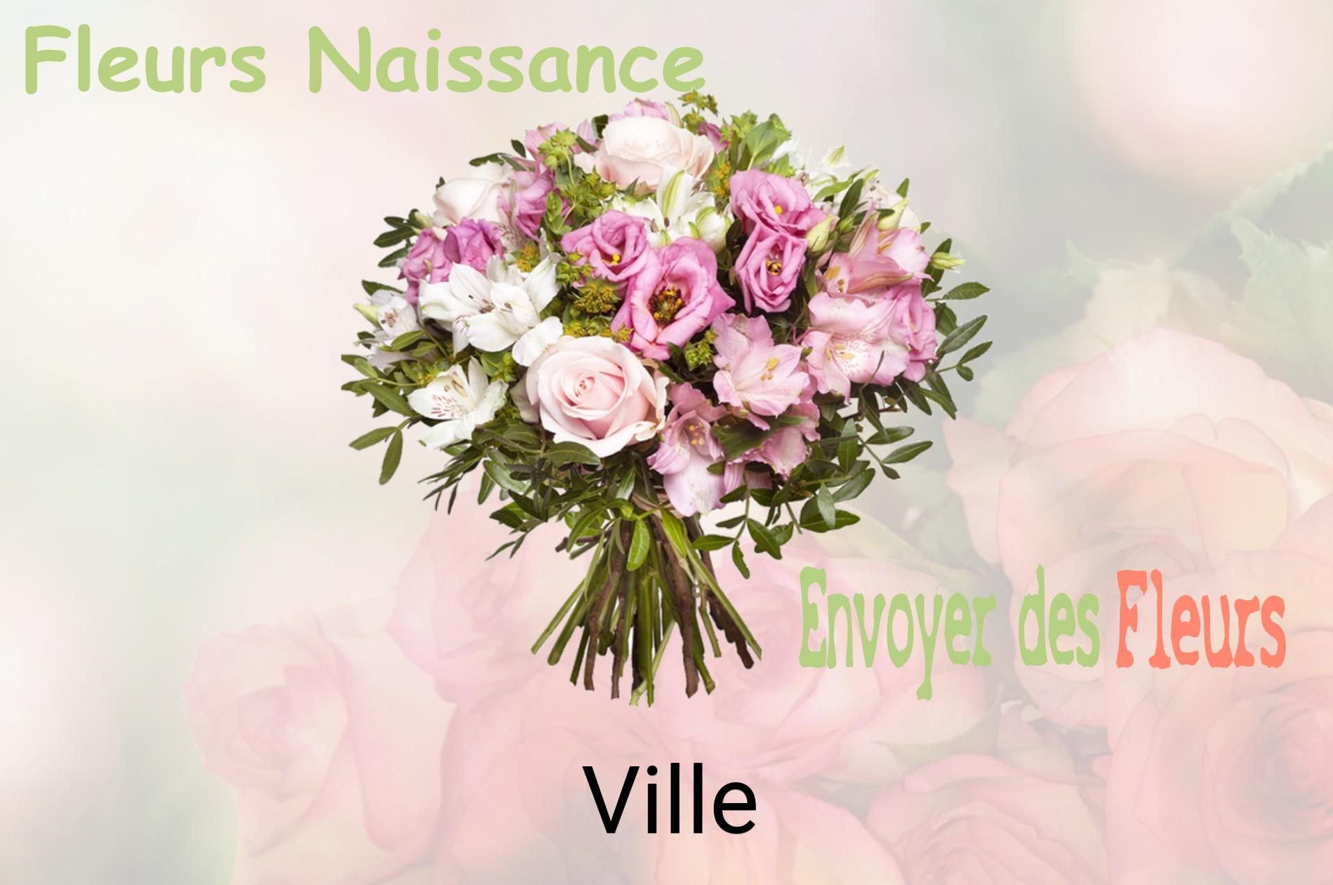 Bouquet de fleurs de naissance livré à Ville